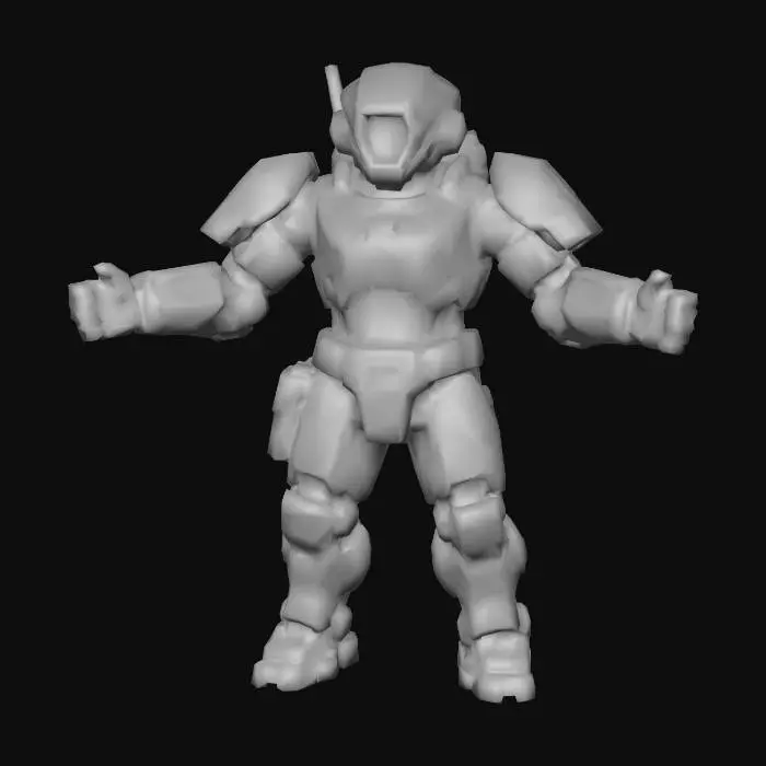 3D model for Fire Warrior/Titan Pilot Mash-up