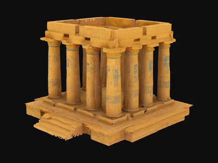 3D model for древняя реликтовая постройка. Смесь древней архитектуры египта и вавилона. Высокая детализация, высокое качество текстуры и четкость
