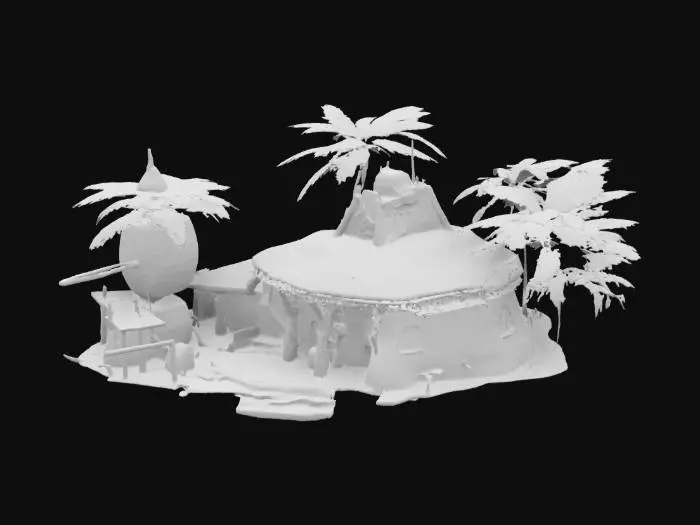 3D model for Desert Oasis Granary