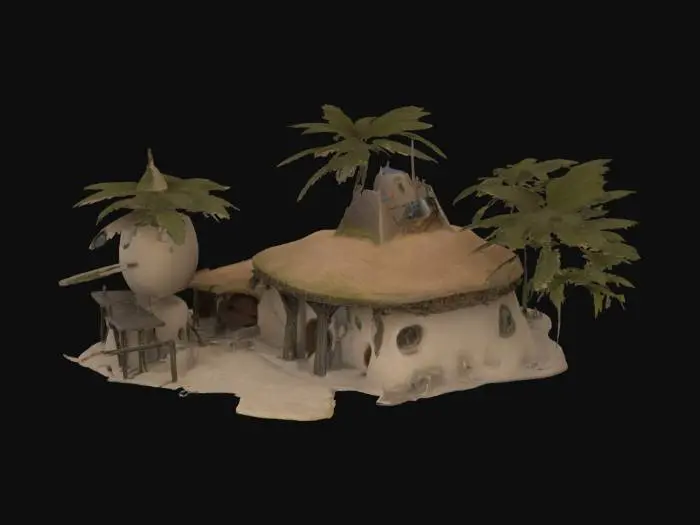 3D model for Desert Oasis Granary
