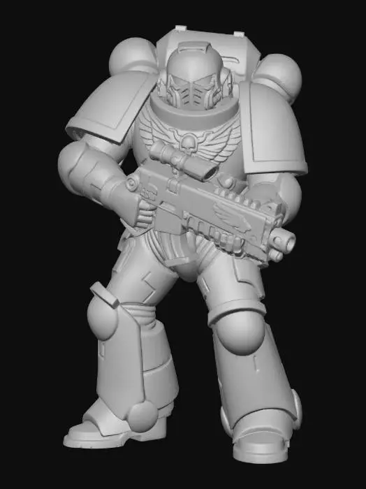 3D model for Blue Ultramarine Warrior