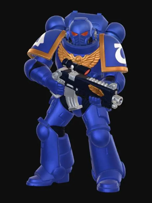 3D model for Blue Ultramarine Warrior