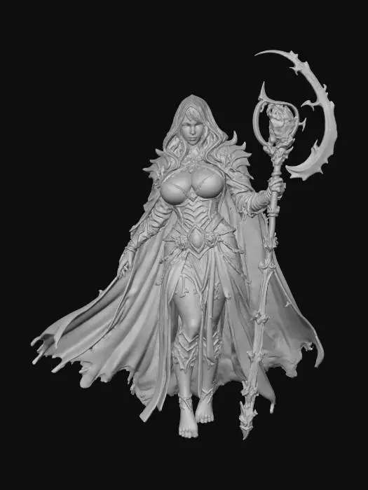 3D model for Meribeth Undead,Overlord,Sorceress
