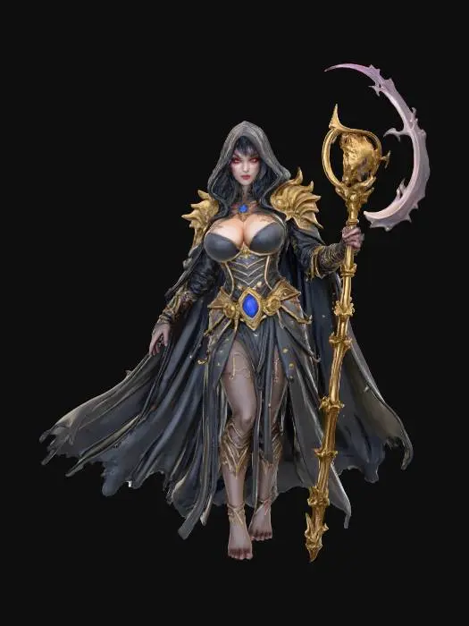 3D model for Meribeth Undead,Overlord,Sorceress