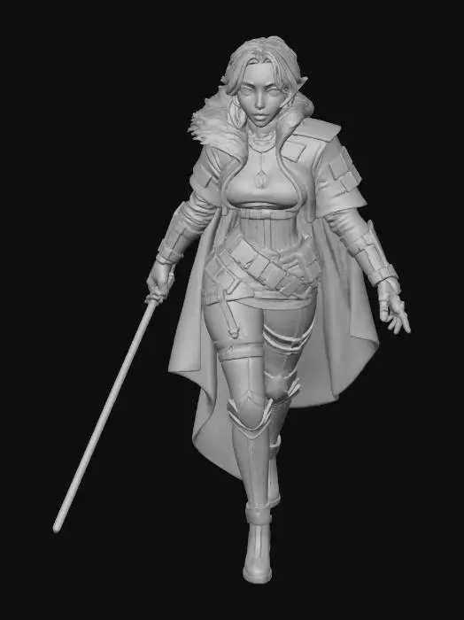 3D model for Star Wars Sith Female Dark Warrior Princess