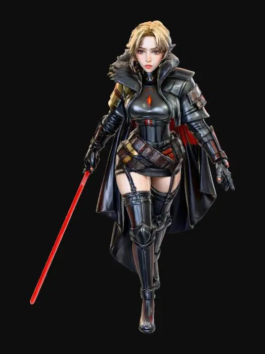 3D model for Star Wars Sith Female Dark Warrior Princess