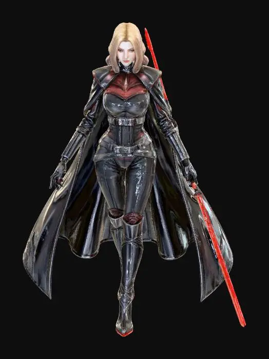 3D model for Female Star Wars Sith Warrior