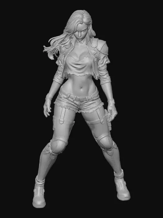 3D model for 4k HD IMAX Street Fighter Female