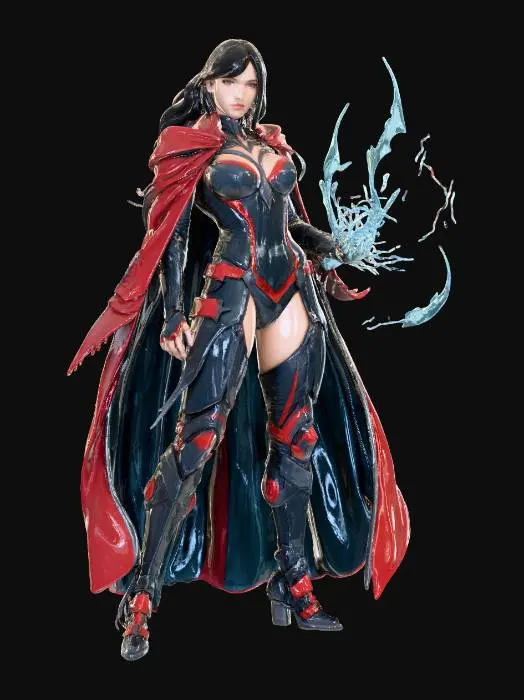 3D model for Electro Sorceress