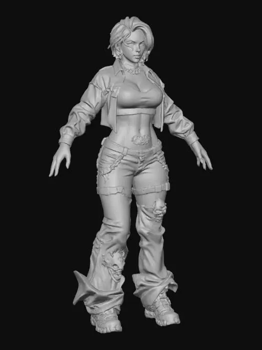 3D model for Alexxa in  Normal Attire