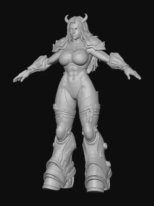 3D model for Torra The Warrior Female Minotar