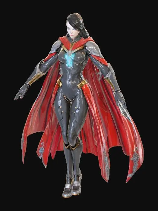 3D model for Solarian Guardian Hero Amanda