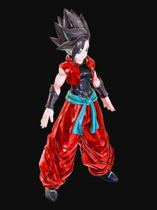 3D model for Saiyan Warrior Unleashed