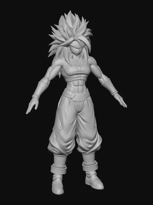 3D model for Chaya Saiyan Warrior DBGT
