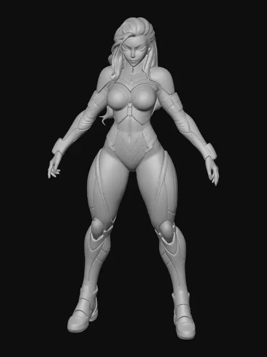 3D model for Laylla Solarian Warrior