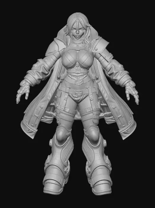 3D model for Row Kingdom Lead Mechanic And Warrior