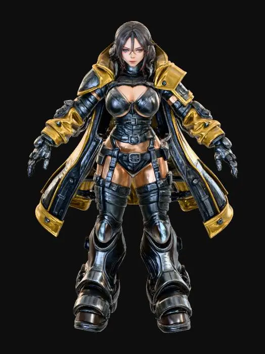 3D model for Row Kingdom Lead Mechanic And Warrior