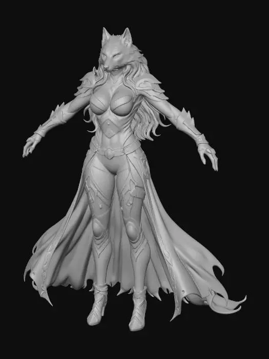 3D model for Werewolf Warrior