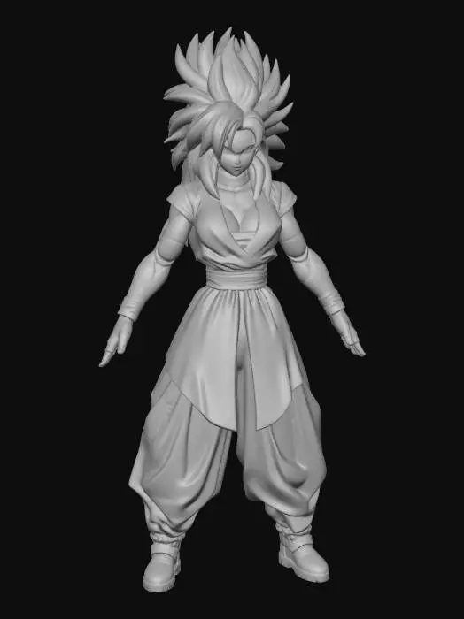 3D model for Saiyan Warrior