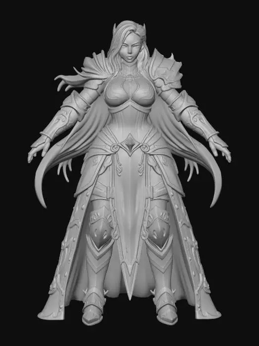 3D model for Jennifer Warrior Holy Knight Maiden
