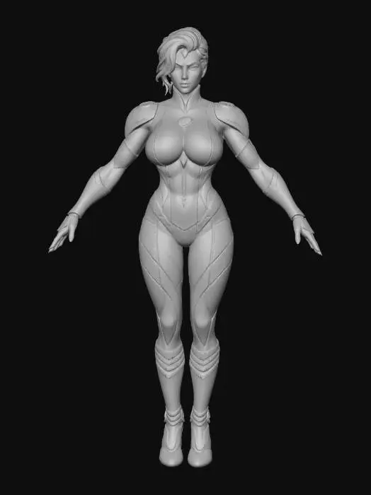 3D model for Six Solarian Clone Hero Warrior