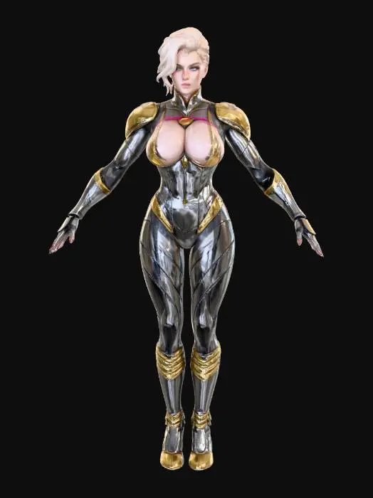 3D model for Six Solarian Clone Hero Warrior