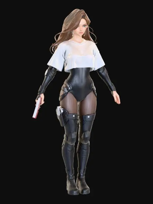 3D model for Stealth Guardian