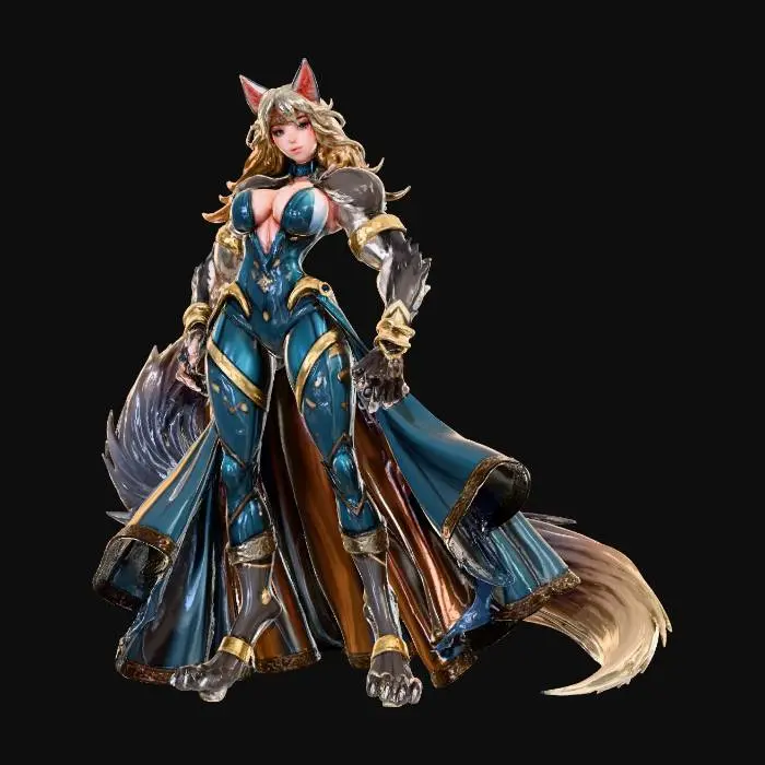 3D model for Asamiya Warrior Empress of the Moonlit Realm Kingdom