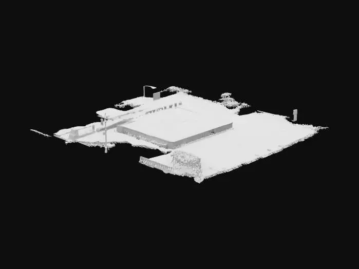 3D model for Campus Entrance Scene