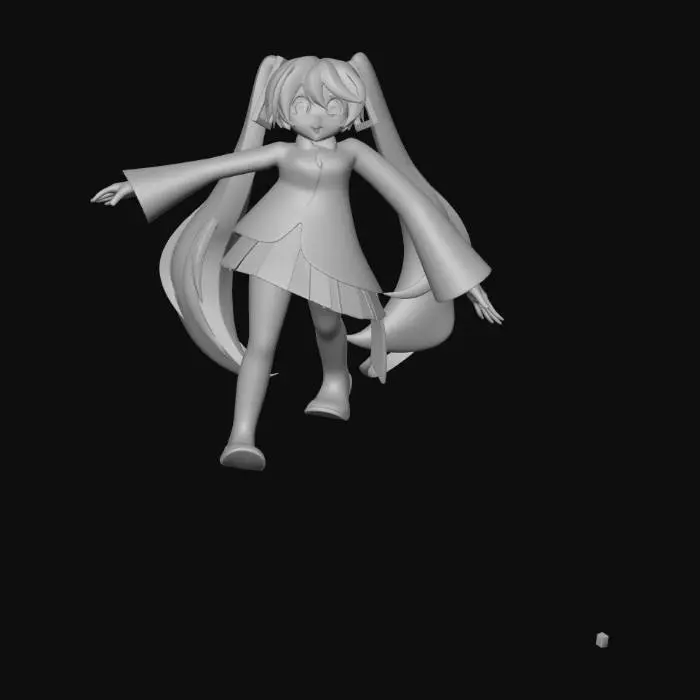 3D model for Hatsune Miku in Flight