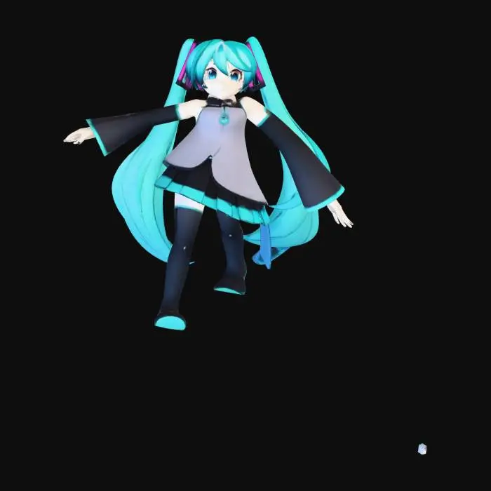 3D model for Hatsune Miku in Flight