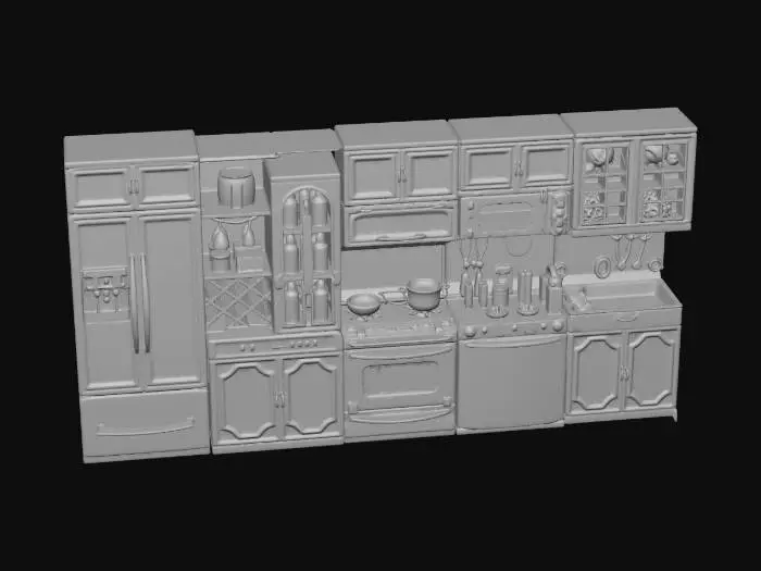 3D model for Pink Toy Kitchen Set