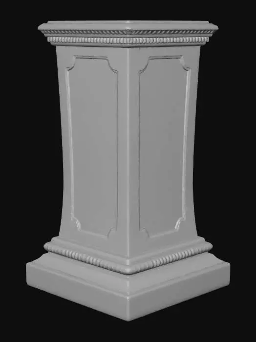 3D model for Stone Pedestal