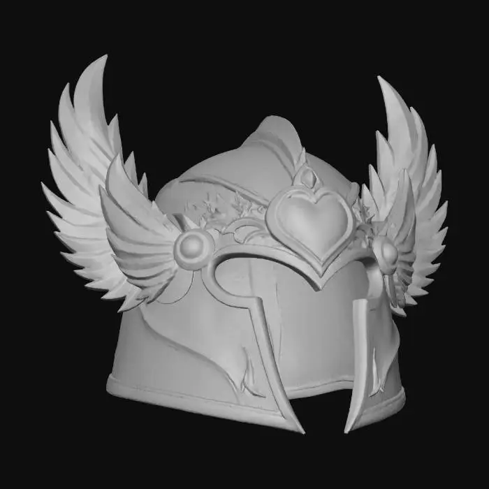 3D model for Winged Heart Helm