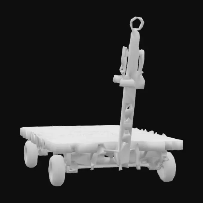 3D model for Military Equipment Trailer