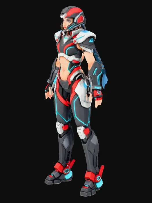 3D model for Motorcycle Babe