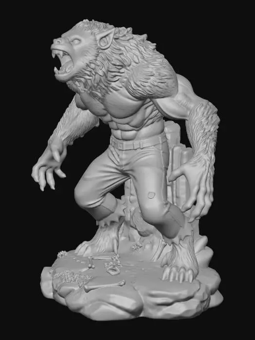 3D model for Werewolf in the Moonlight
