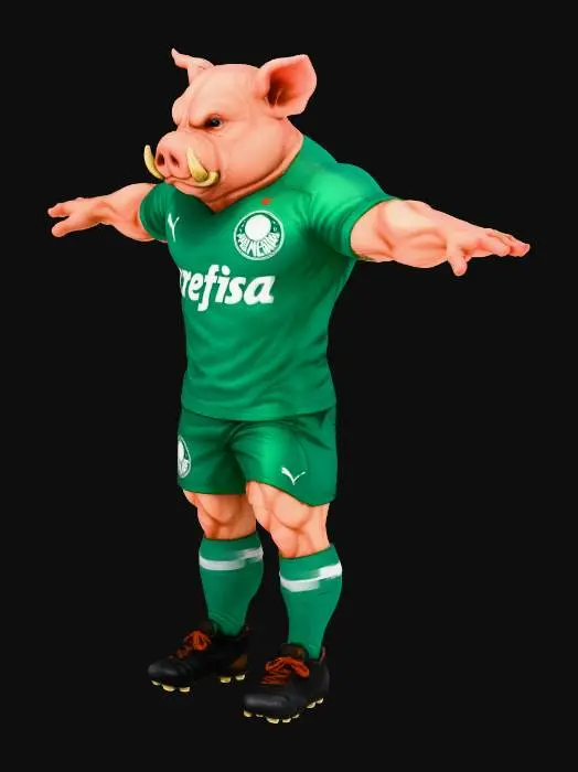 3D model for Palmeiras Power Pig
