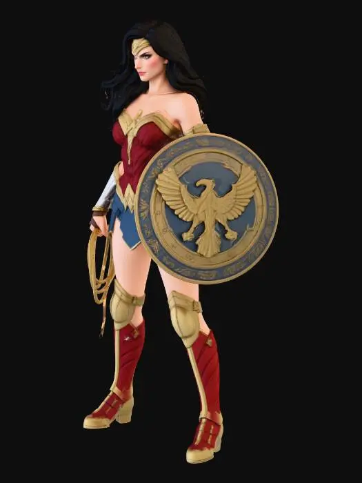 3D model for wonder woman