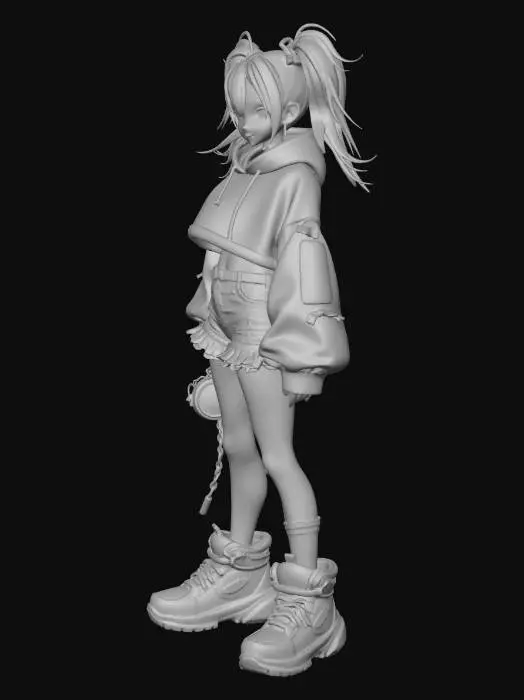 3D model for Vibrant Street Style