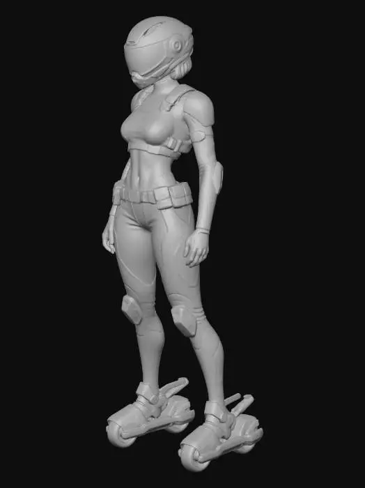 3D model for Cyber Roller Skater