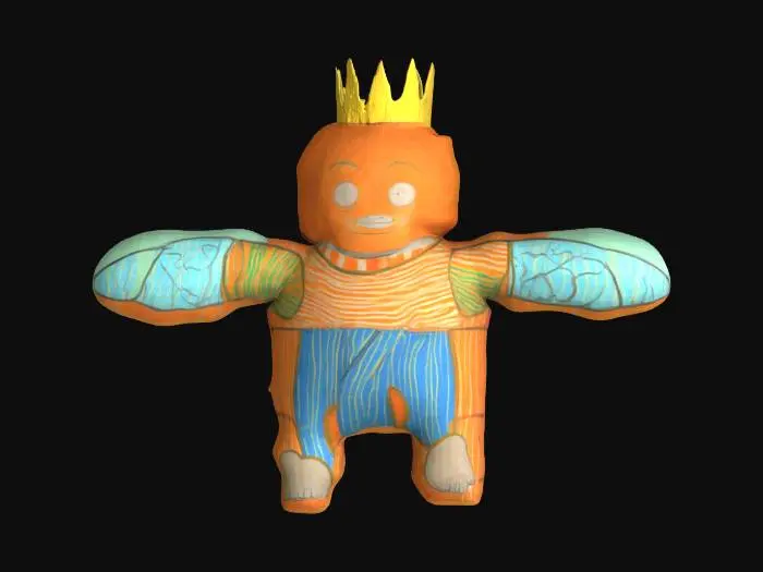 3D model for Colorful King, #SketchTo3D#