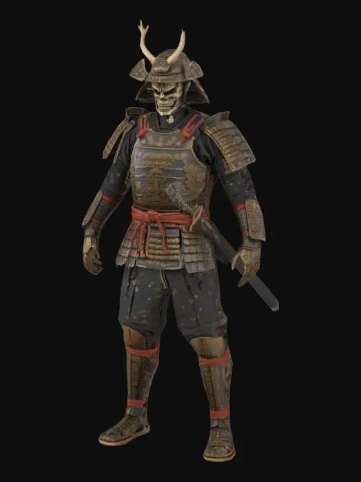 3D model for Undead Samurai Warrior