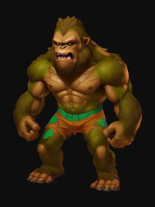 3D model for Fierce Yeti Warrior