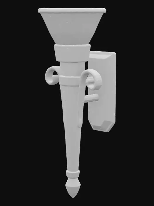 3D model for Medieval Wall Sconce