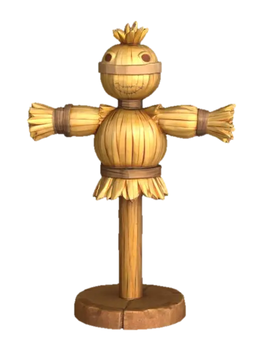 Straw Training Dummy - Target 3D model, vytvořený pomocí AI