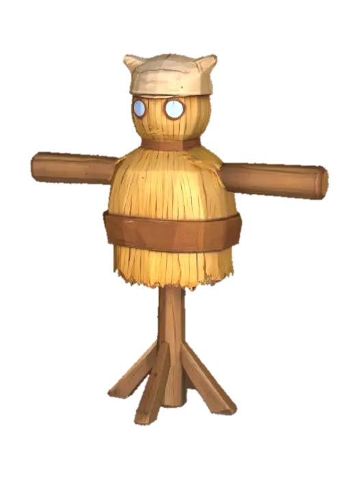 Training Dummy - Target 3D model, vytvořený pomocí AI