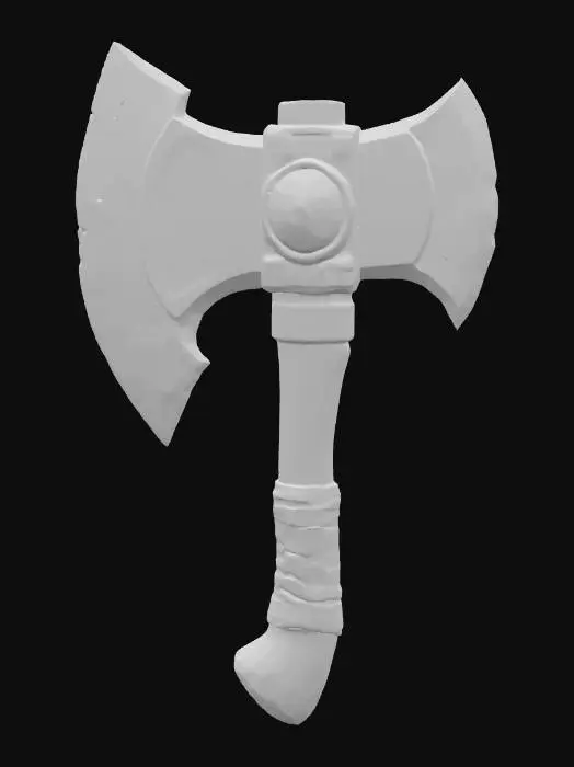 3D model for Emerald War Axe