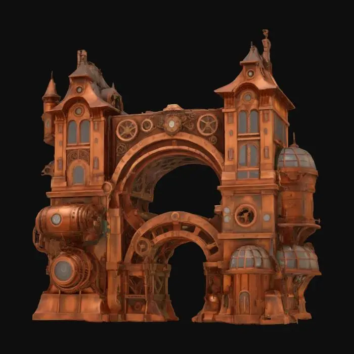 3D model for Steampunk Archway