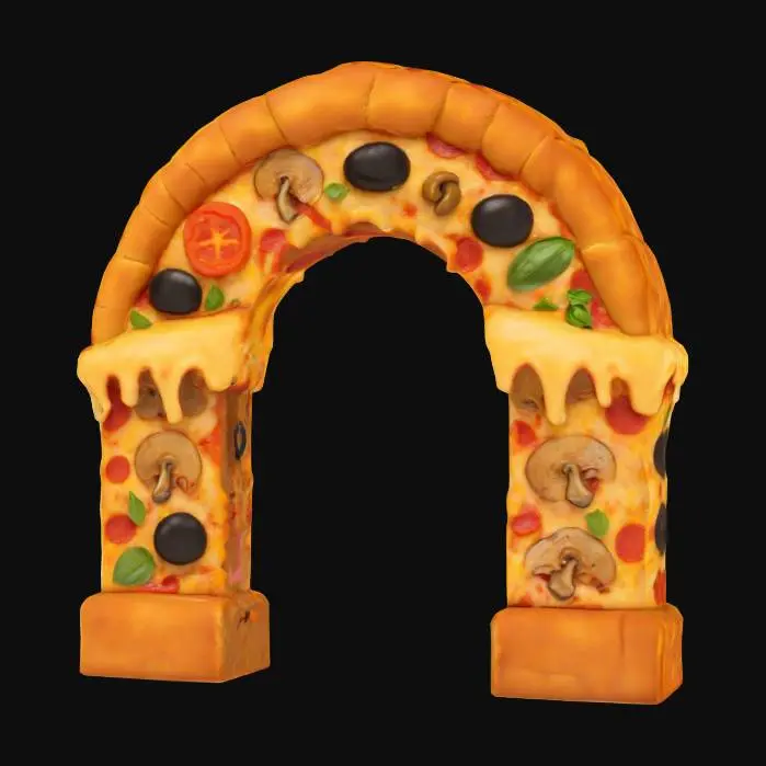 3D model for Pizza Gateway, #arch#